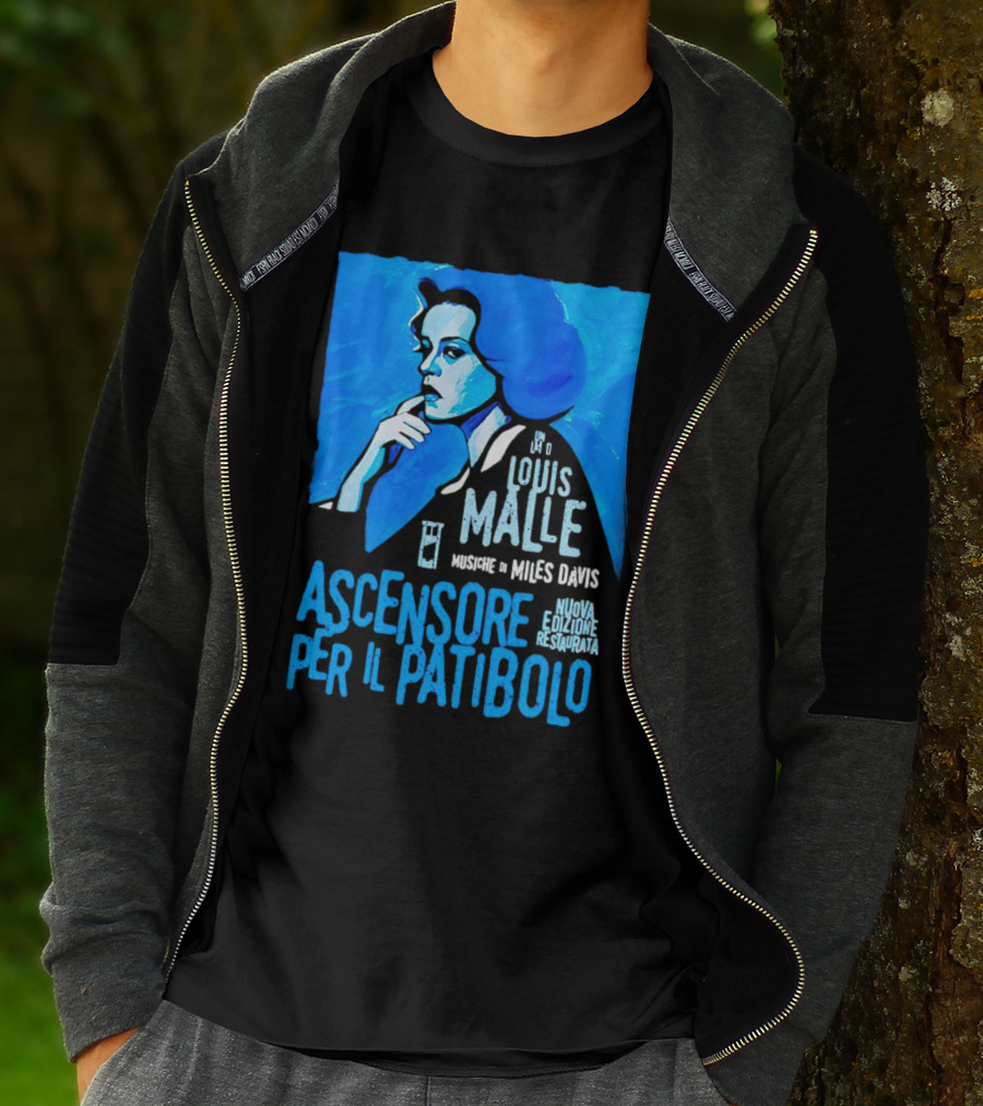 Louis Malle Musiche Di Miles Davis Ascensore Per Il Patibolo Nuova Edizione Restaurata T-Shirt