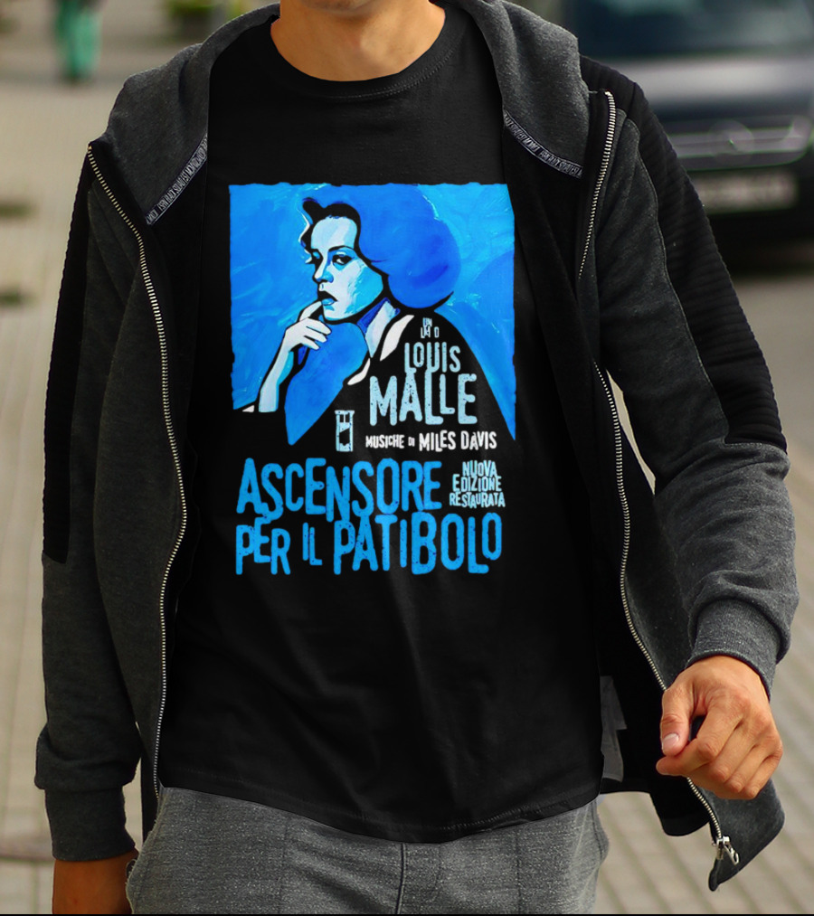 Louis Malle Musiche Di Miles Davis Ascensore Per Il Patibolo Nuova Edizione Restaurata T-Shirt