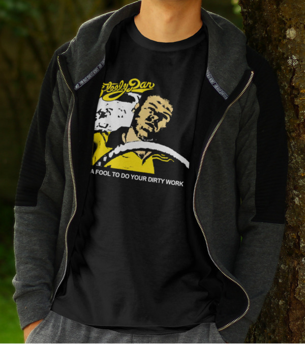 Steely Dan I'm A Fool To Do Your Dirty Work Retro Yellow Driver T-Shirt