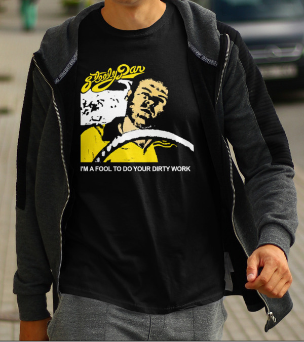 Steely Dan I'm A Fool To Do Your Dirty Work Retro Yellow Driver T-Shirt