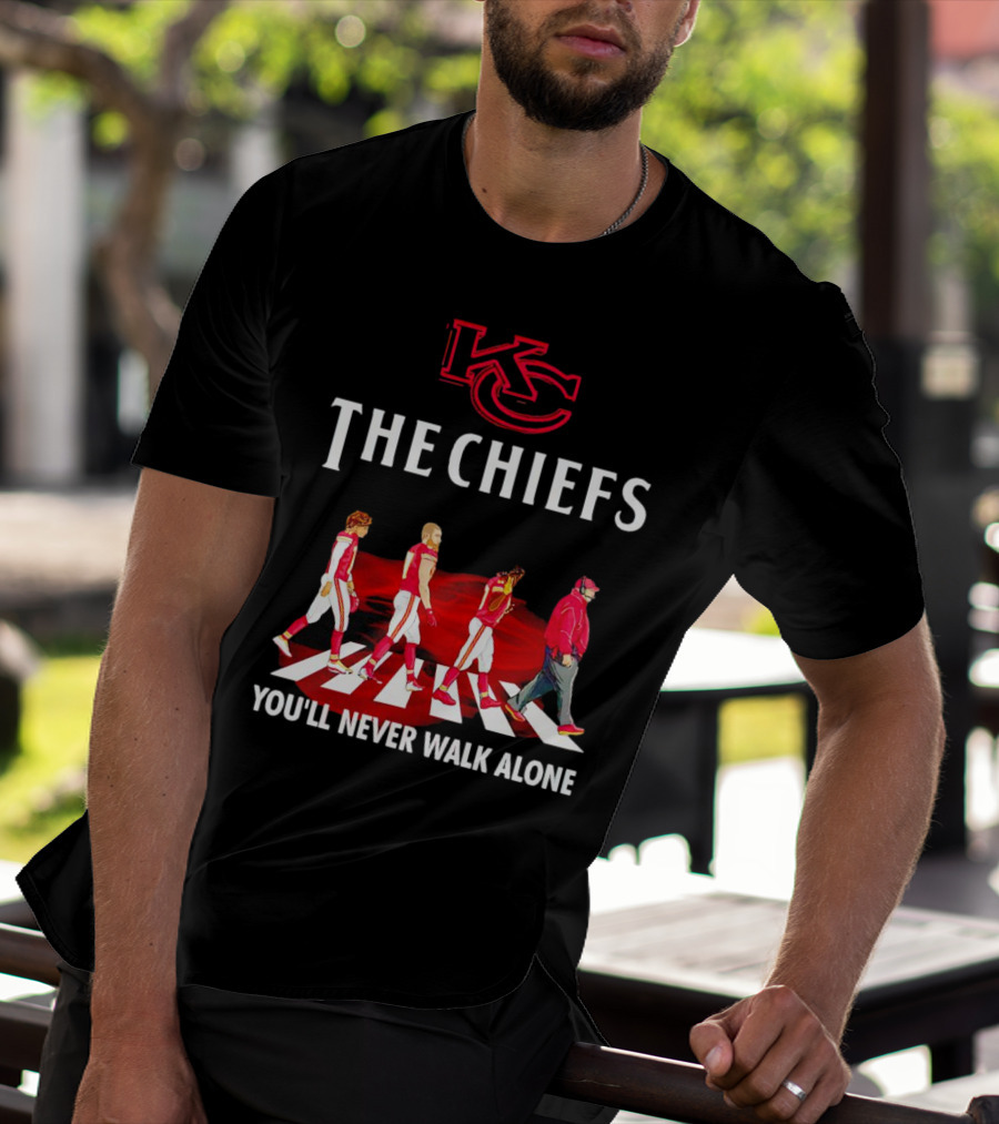 KC Chiefs Abbey Road You'll Never Walk Alone T-Shirt