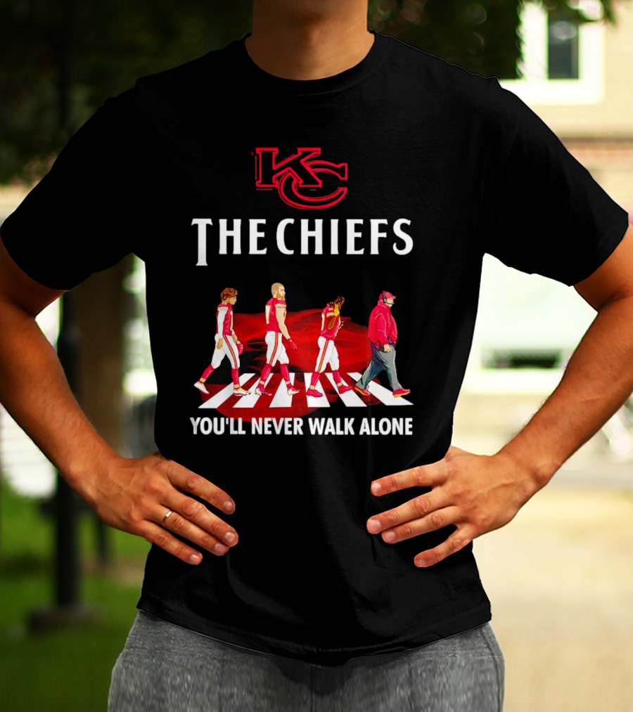 KC Chiefs Abbey Road You'll Never Walk Alone T-Shirt