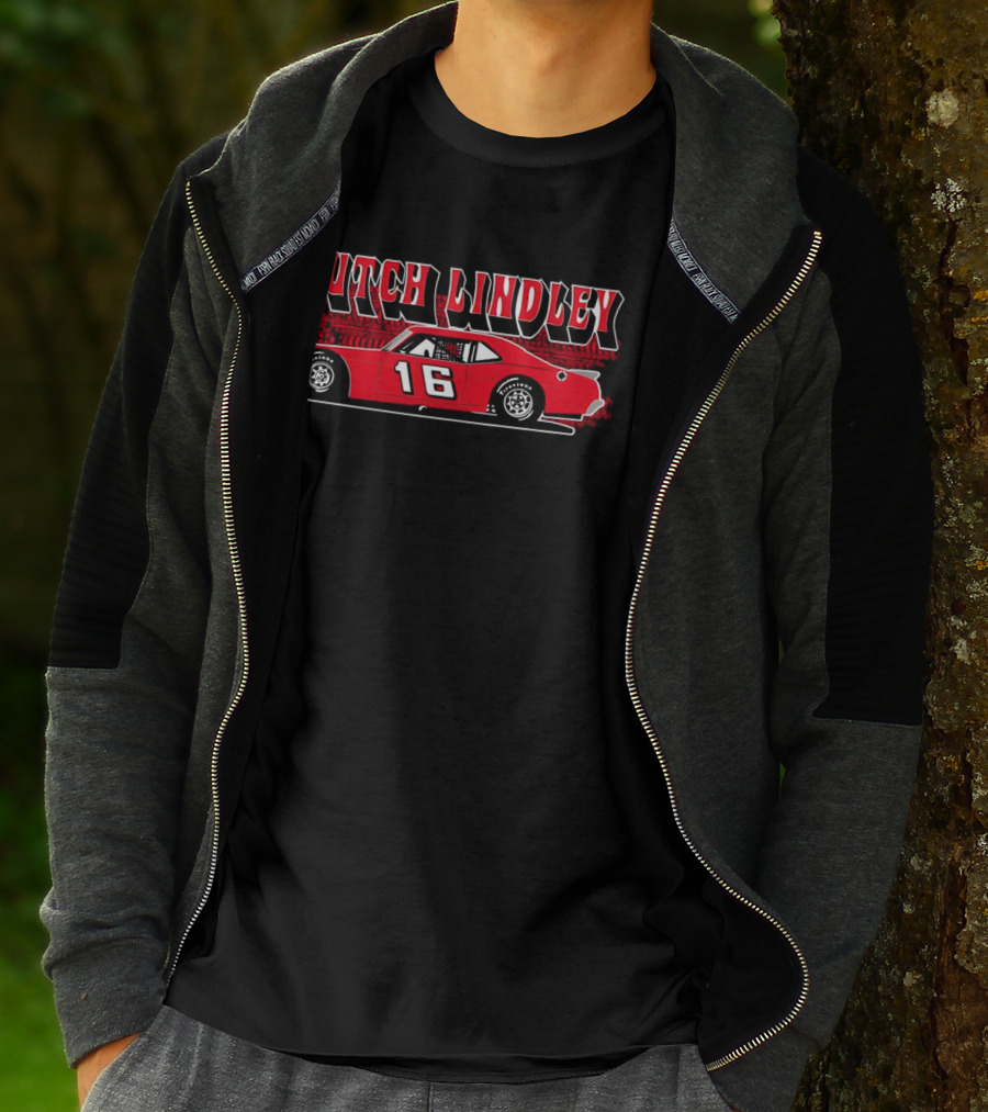Butch Lindley 16 Red Car Racing T-Shirt