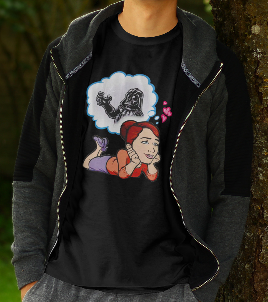 Darth Vader Use The Force Please Dreaming Hearts T-Shirt
