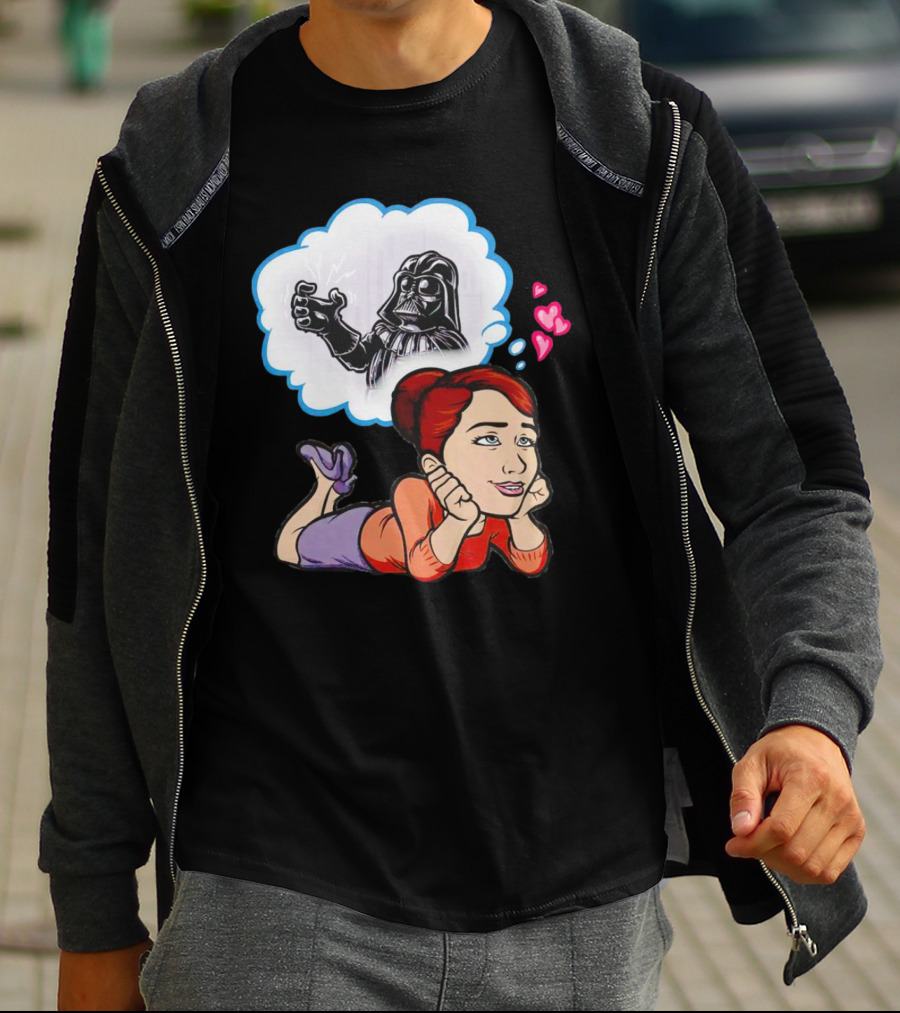 Darth Vader Use The Force Please Dreaming Hearts T-Shirt