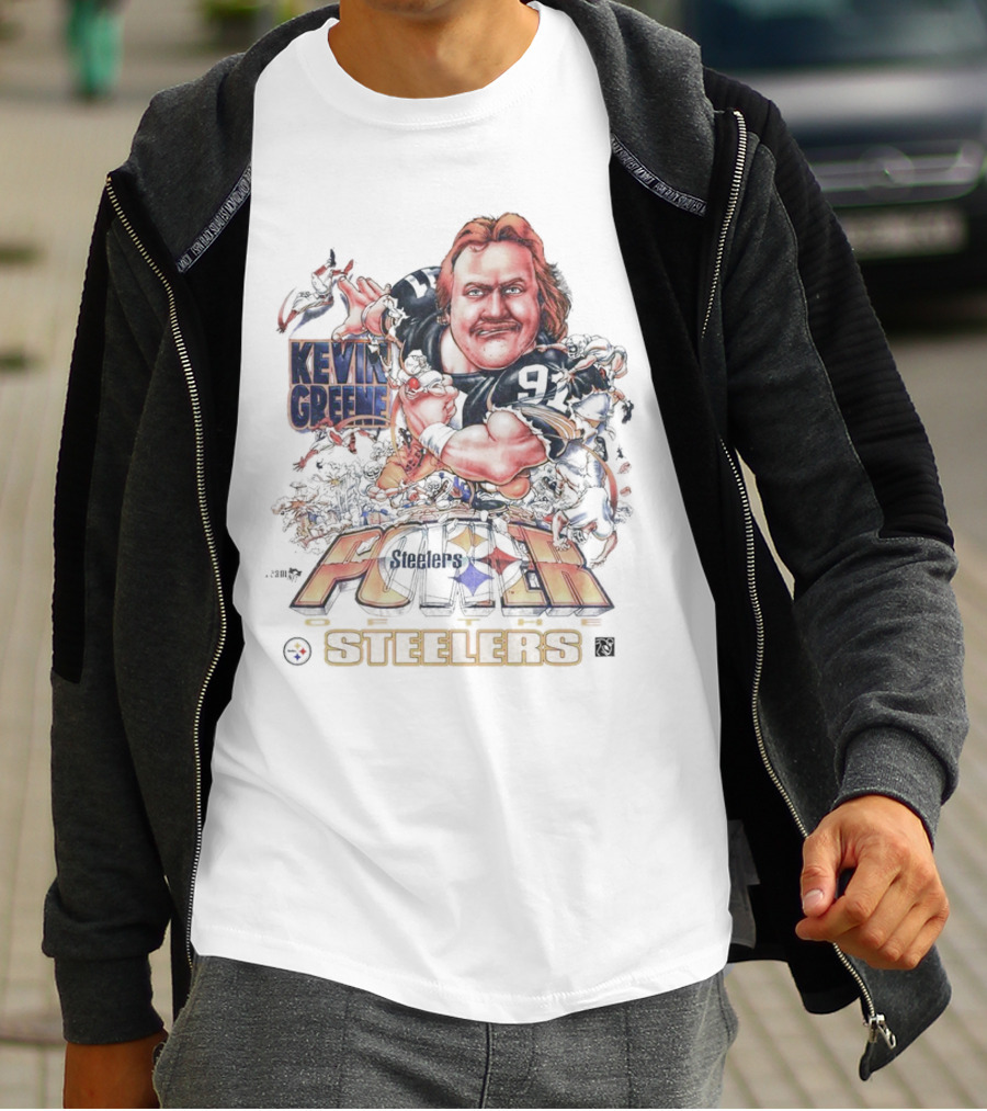 Kevin Greene Pittsburgh Steelers Caricature POWER Steelers T-Shirt