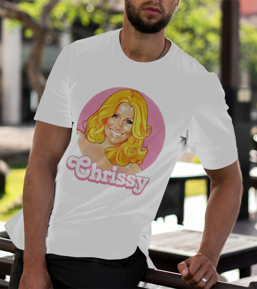 RIP Suzanne Somers Chrissy Pink Circle T-Shirt