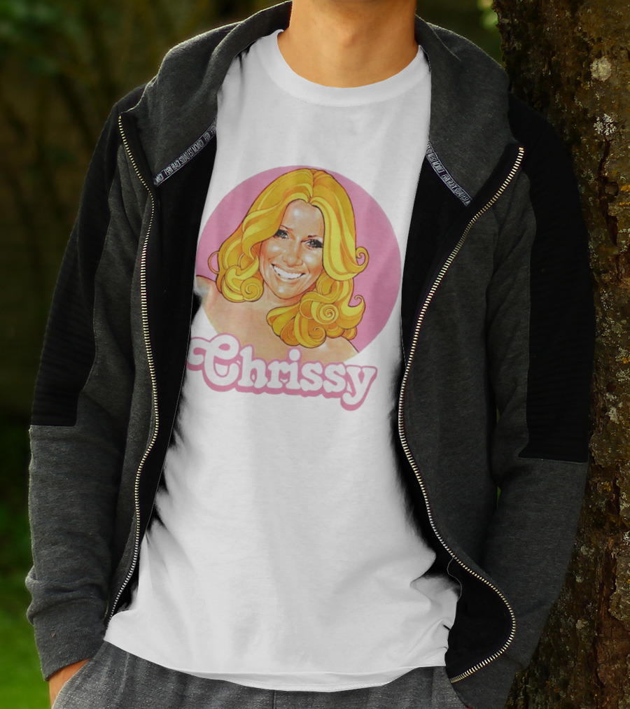 RIP Suzanne Somers Chrissy Pink Circle T-Shirt