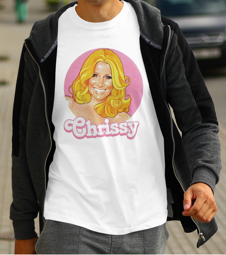 RIP Suzanne Somers Chrissy Pink Circle T-Shirt