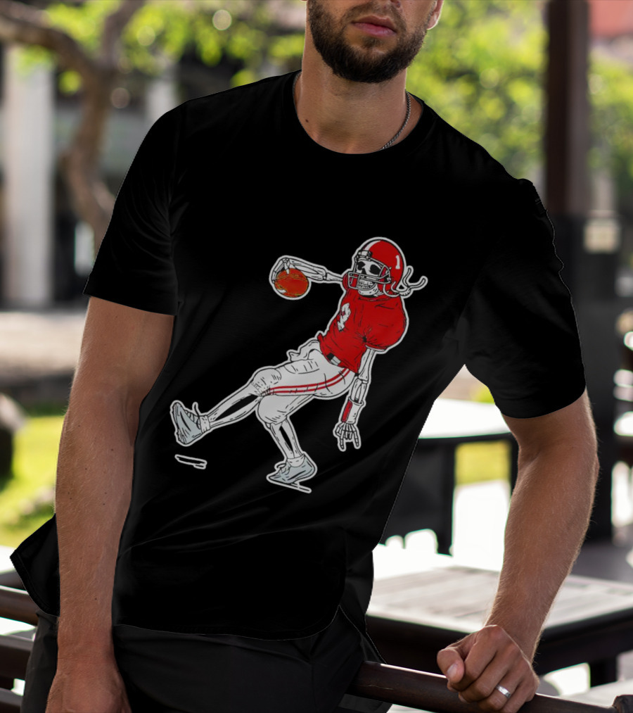 Sterling Shepard Oklahoma Sooners Tuck Fexas Skeleton Football Player T-Shirt