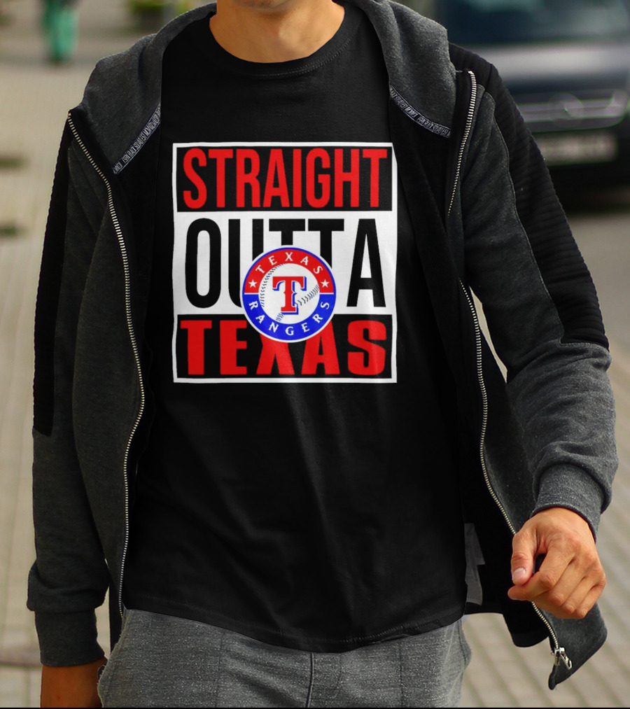 Straight Outta Texas Rangers Baseball T-Shirt