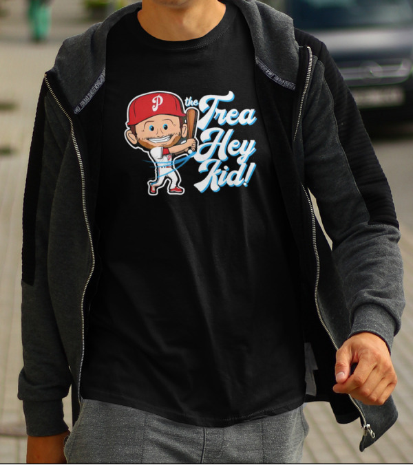 The Trea Hey Kid Philadelphia Phillies Baseball Player T-Shirt