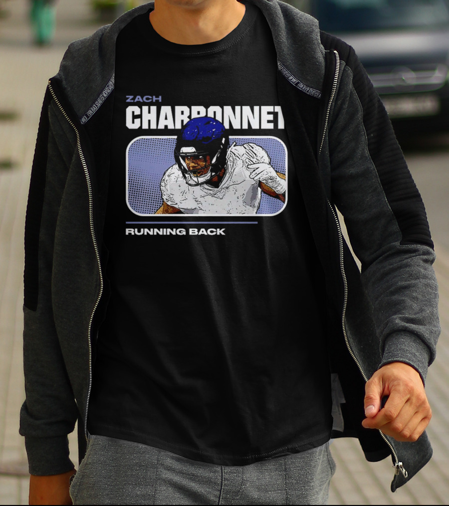 Zach Charbonnet Running Back Vintage Football T-Shirt