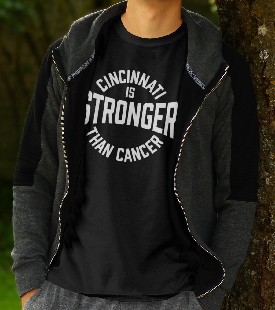 Cincinnati Is Stronger Than Cancer Bold Arch T-Shirt