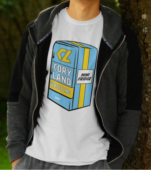 CL Cory Land Wrestling Mini Fridge EMC T-Shirt