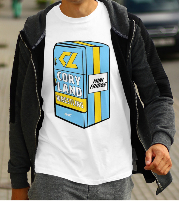 CL Cory Land Wrestling Mini Fridge EMC T-Shirt
