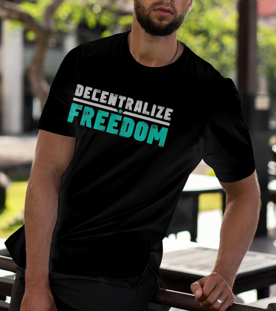 Decentralize Freedom Star Emblem T-Shirt