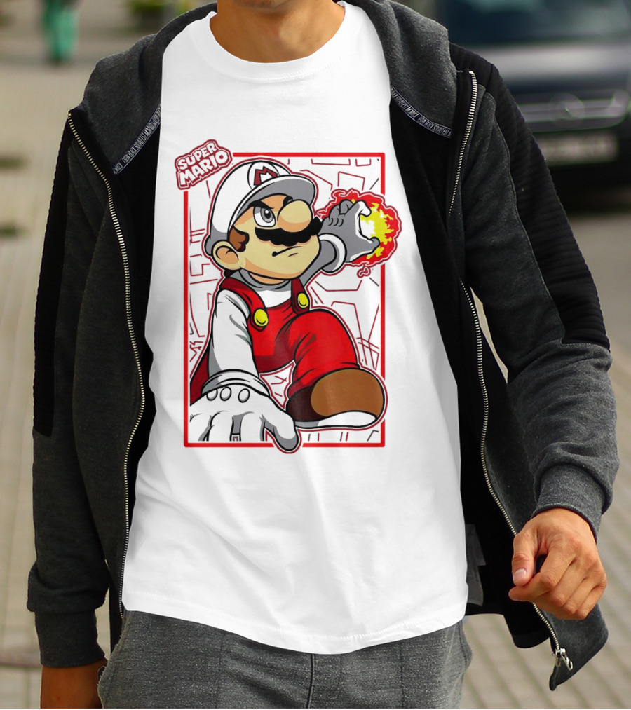 Super Mario Fire Power T-Shirt