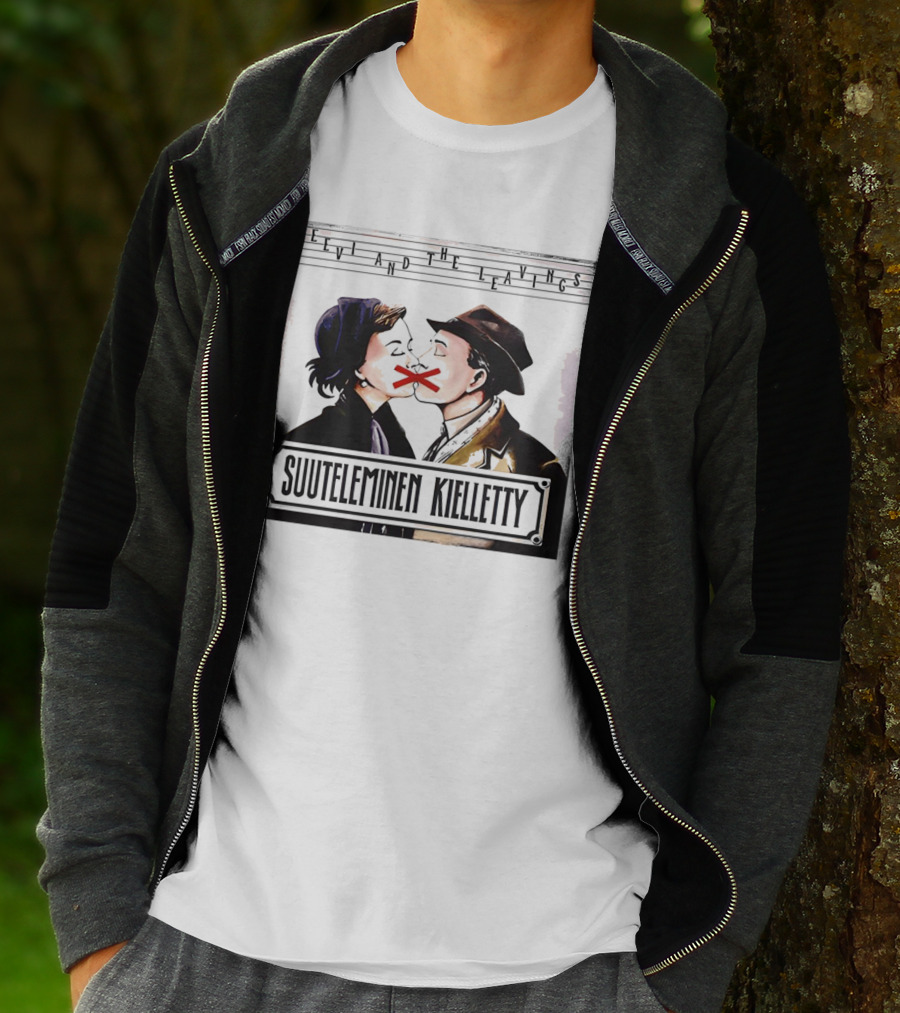 Leevi And The Leavings Suuteleminen Kielletty Vintage Couple With Red Cross T-Shirt