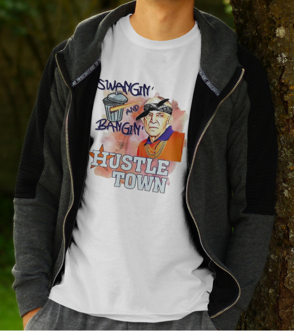 Swangin’ And Bangin’ Hustle Town Houston Astros Mattress Mack T-Shirt