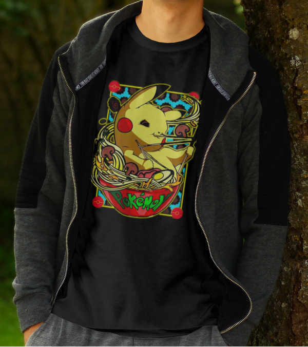 Pokemon Pikachu Ramen Mania Noodles Bowl Adventure T-Shirt