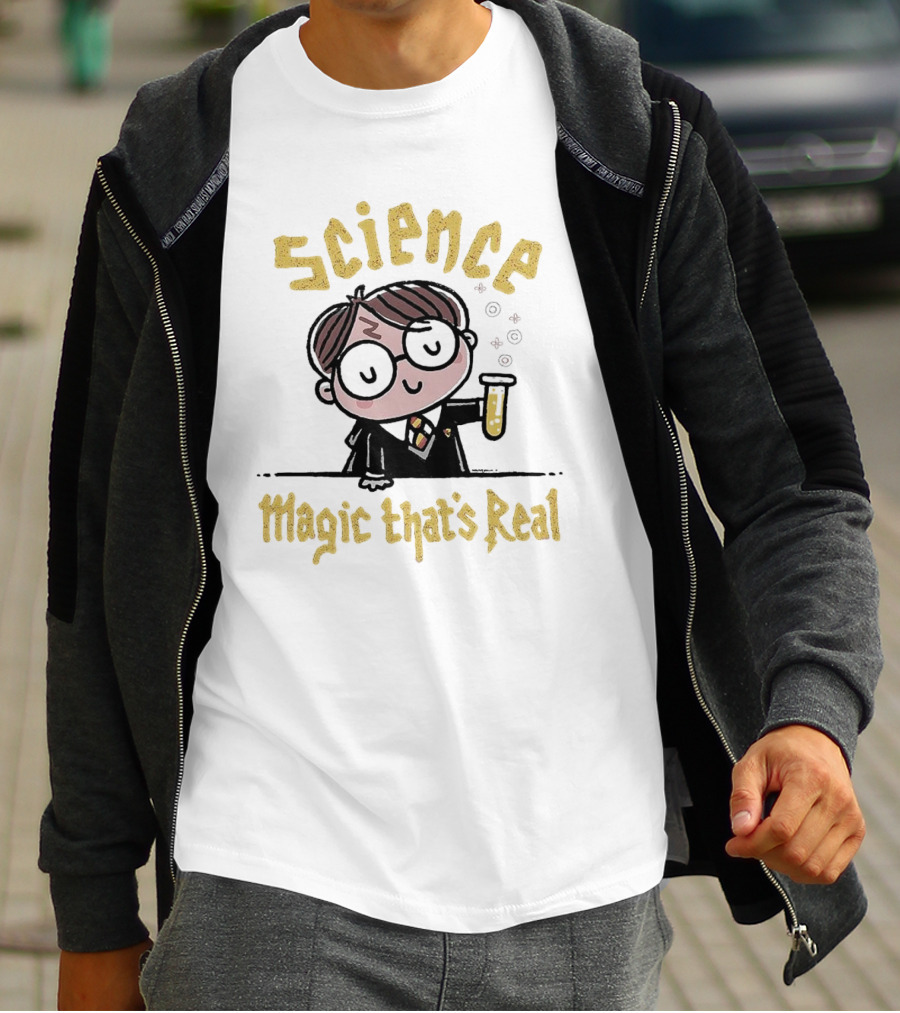 Science Magic That’s Real Wizard With Potion T-Shirt