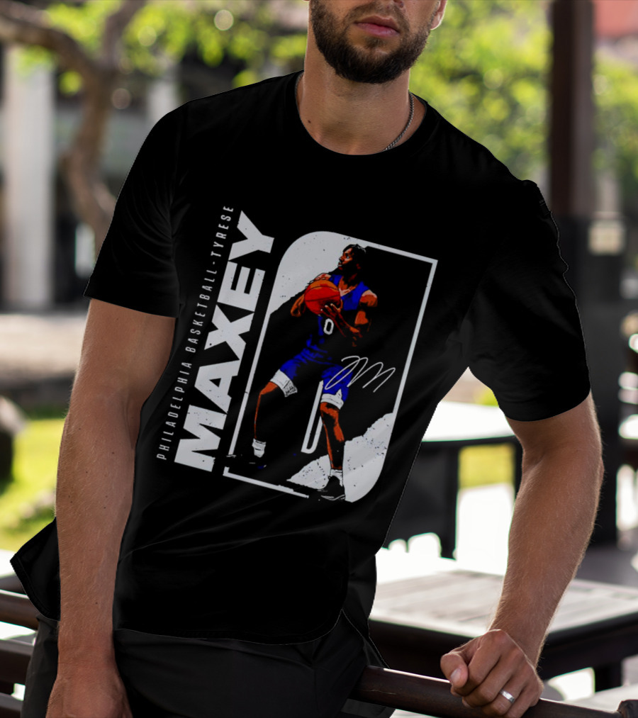 Philadelphia Basketball Tyrese Maxey T-Shirt