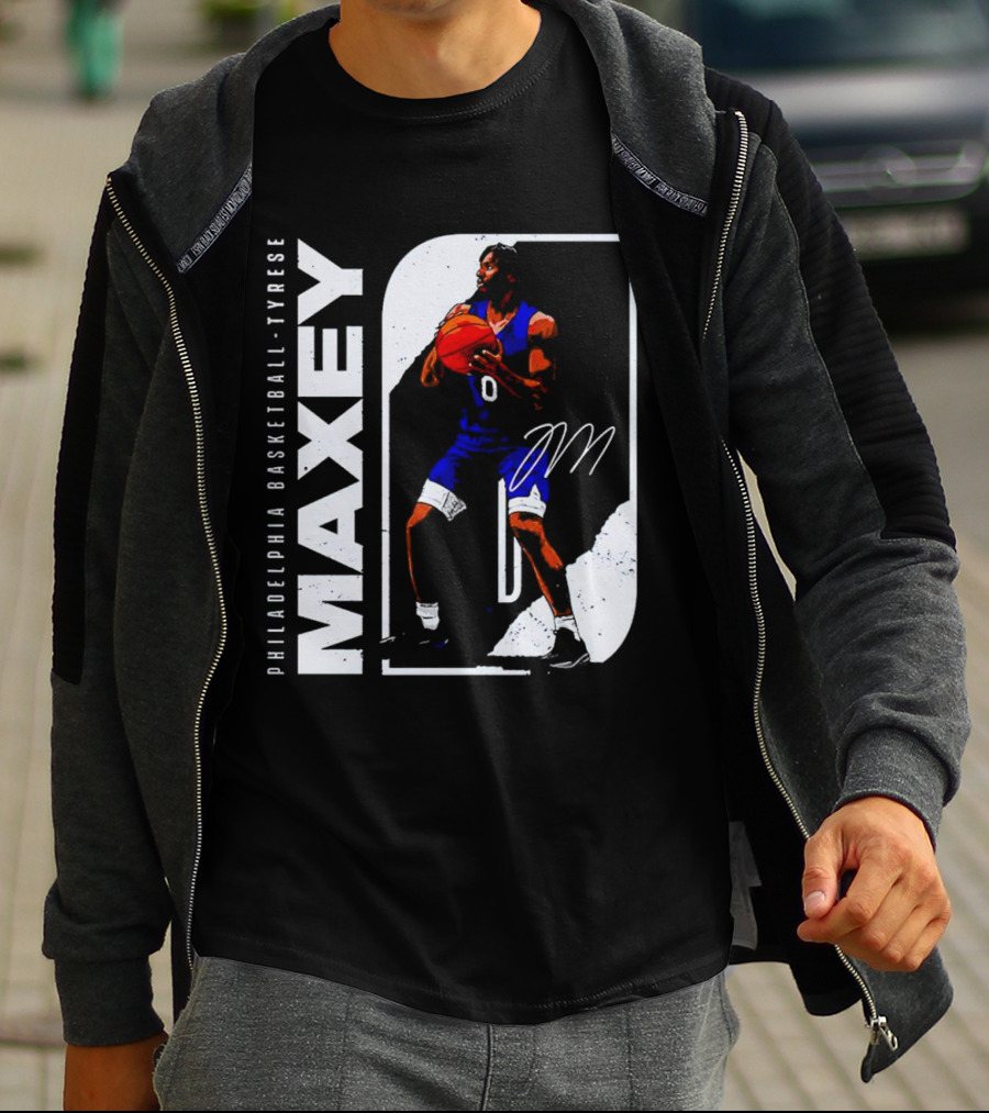 Philadelphia Basketball Tyrese Maxey T-Shirt