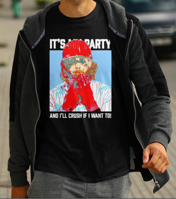 Brandon Marsh It’s My Party And I’ll Crush If I Want To Baseball Player T-Shirt