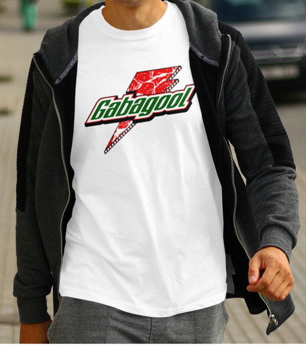 Gabagool Meat Lightning Bolt Red Green T-Shirt