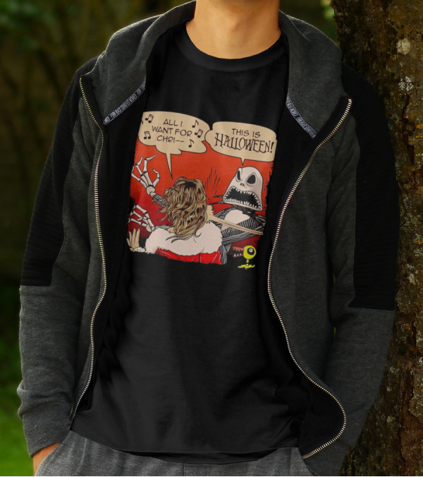 Jack Skellington Slapping This Is Halloween All I Want For Chri T-Shirt