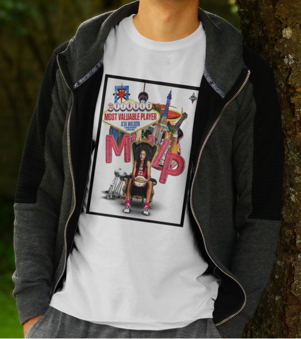 Las Vegas Aces '23 Finals Most Valuable Player A’ja Wilson MVP 22 T-Shirt