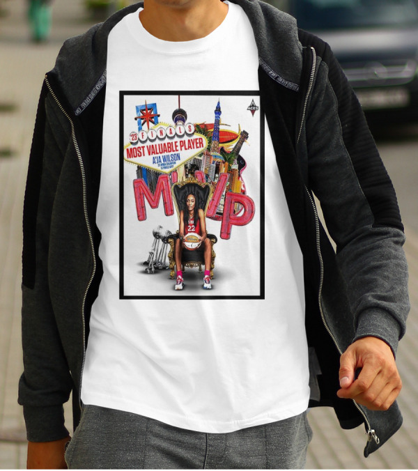 Las Vegas Aces '23 Finals Most Valuable Player A’ja Wilson MVP 22 T-Shirt