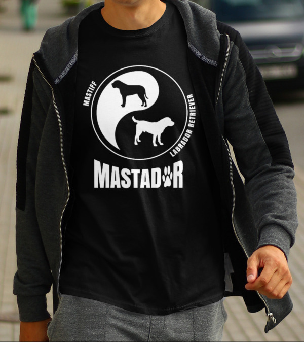 Mastiff Labrador Retriever Yin Yang Mastador T-Shirt