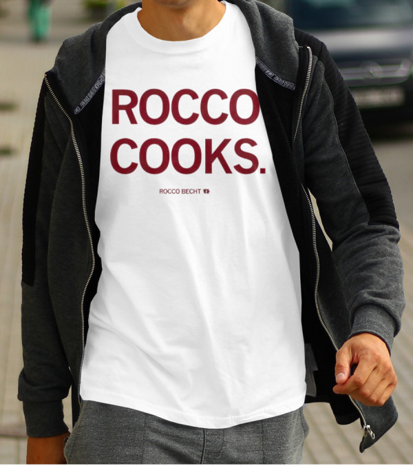 Rocco Cooks Rocco Becht Football T-Shirt