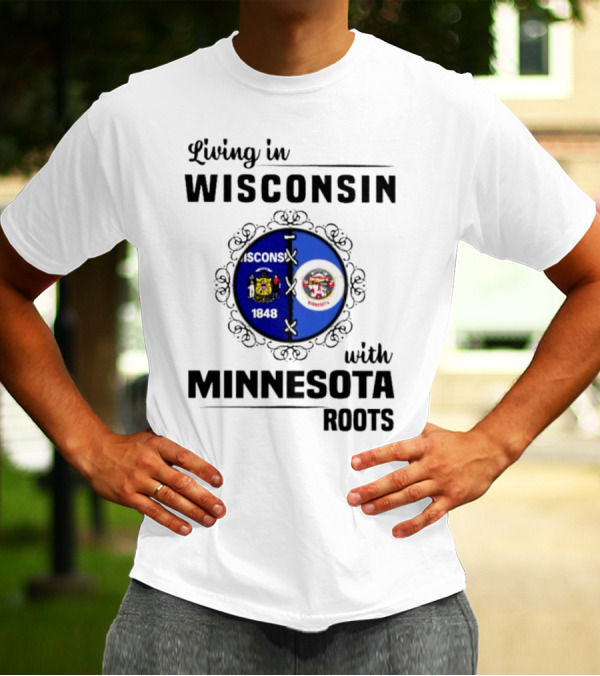 Wisconsin Pride Minnesota Roots United State Crests T-Shirt