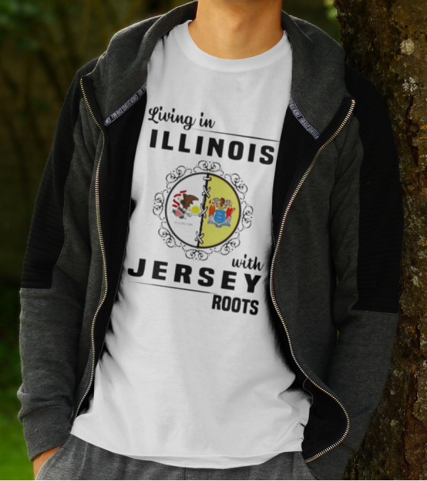 Illinois Pride With New Jersey Heritage T-Shirt