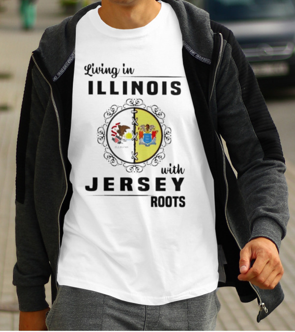 Illinois Pride With New Jersey Heritage T-Shirt