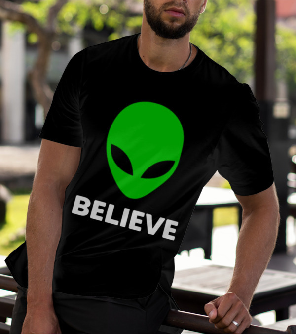 Believe Alien Green T-Shirt