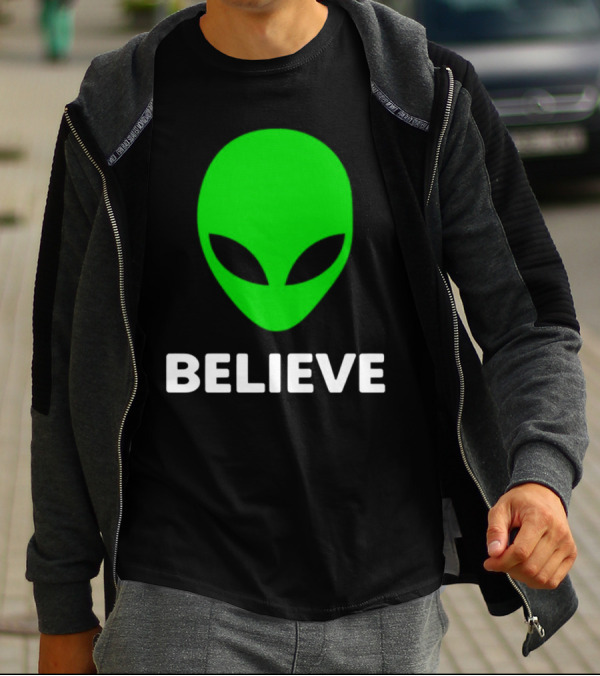 Believe Alien Green T-Shirt