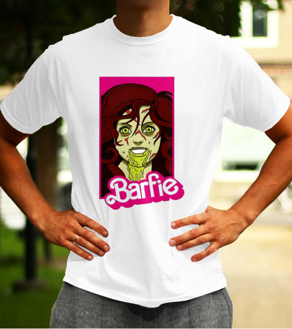 Barfie Ladies Barbie Halloween Zombie T-Shirt