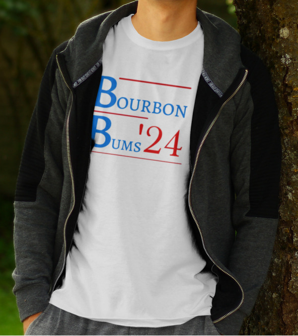 Bourbon Bums '24 Campaign Style Blue T-Shirt