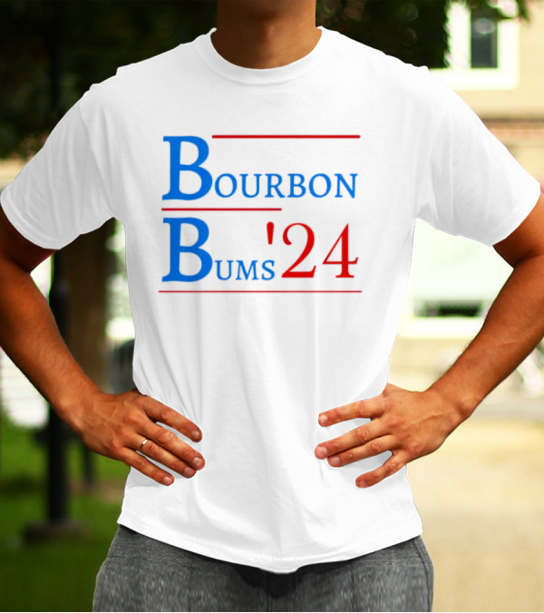 Bourbon Bums '24 Campaign Style Blue T-Shirt