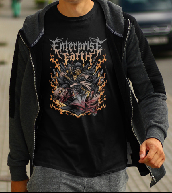 Enterprise Earth Scorpion Mortal Kombat T-Shirt