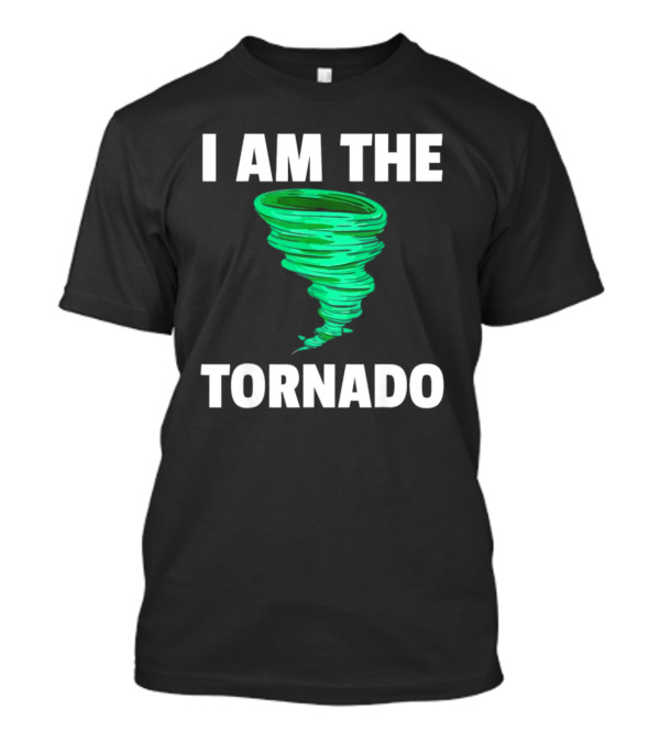I AM THE TORNADO Green Spiral T-Shirt