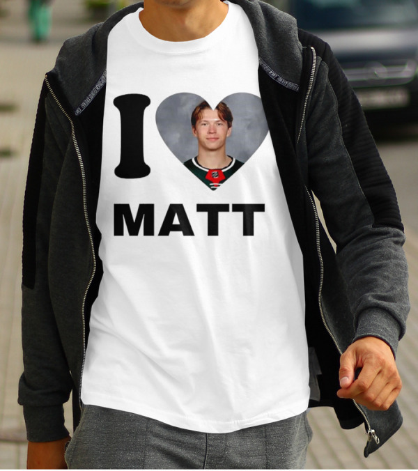 I Heart Matt Boldy Fan Love T-Shirt