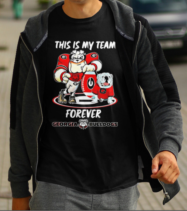 Georgia Bulldogs This Is My Team Forever Mascot Collection T-Shirt