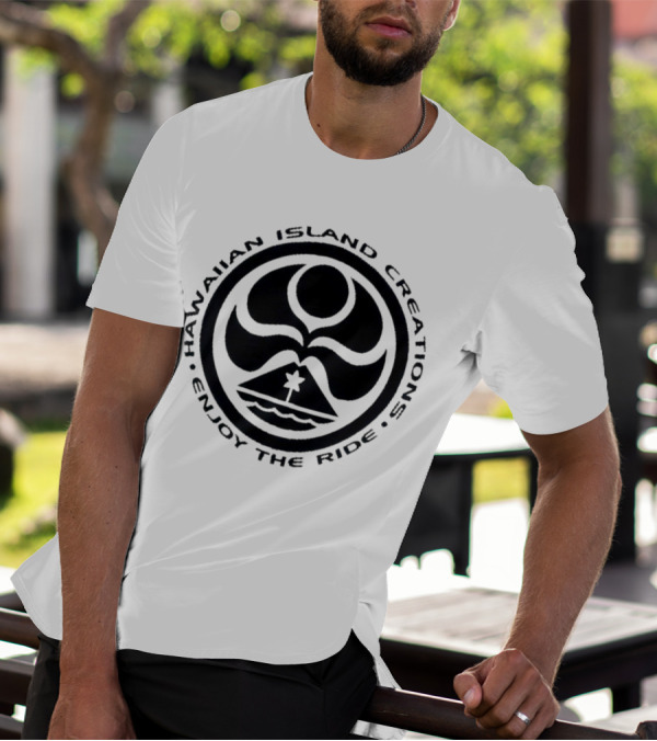 Hawaiian Island Creations Surfing Logo Enjoy The Ride T-Shirt
