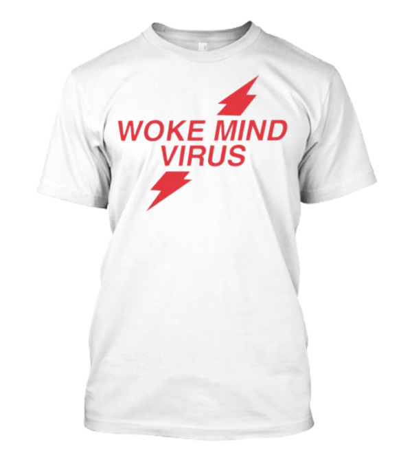 Woke Mind Virus Red Lightning Bolt T-Shirt