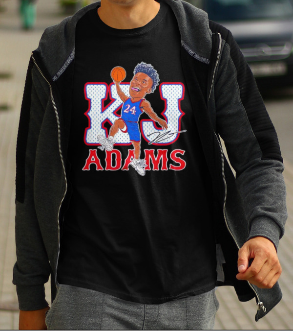 KJ Adams 24 Basketball Dunking Signature T-Shirt